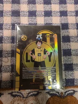 One Piece x BVB Borussia Dortmund Promo Monkey D Luffy ST13-003 Sealed - Image 1