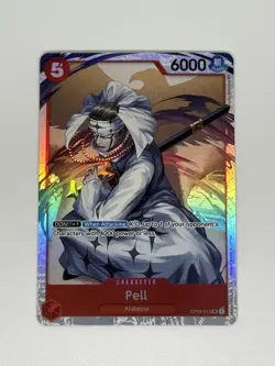 Bandai One Piece Card Game Pell OP04-013 Rare Holo Character Card 6000 Power - Image 1