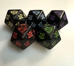 MTG LOTR LORD OF THE RINGS SPINDOWN D20 DICE LOT MAGIC THE GATHERING PRERELEASE - Image 1