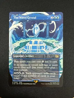 The Water Crystal (BORDERLESS) - Final Fantasy (Magic the Gathering) NM - Image 1