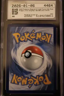 Pokemon 2023 Black Star Promos Pikachu with Grey Felt Hat #085 CGC 9 - Image 2