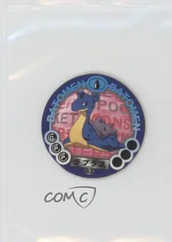 Lapras Japanese TOMY Pocket Monsters Batomen Discs #63 1997 - Image 1