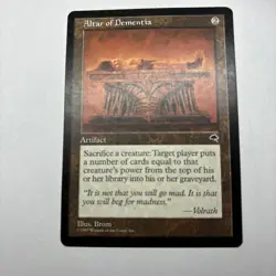 MTG Altar Of Dementia- Tempest- Rare- LP - Image 3