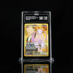2025 Pokemon Destined Rivals Team Rockets Mewtwo Ex Hyper Rare 240/182 TAG 10 - Image 1
