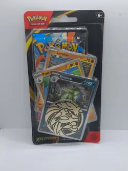 Pokemon TCG Mega Evolution Premium Checklane Blister Tyranitar Sealed New Coin - Image 2