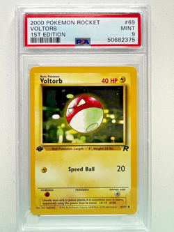 Pokemon -1st Edition Team Rocket Voltorb #69 - PSA 9 - MINT - Image 1