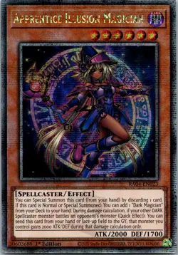Yugioh Apprentice Illusion Magician RA04-EN023 1st Ed Quarter Century Secret NM - Image 1