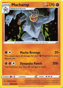 POKEMON Machamp - #SWSH053 Holo SWSH: Sword & Shield Promo Cards NM - Image 1