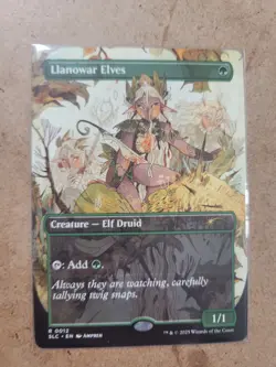 LLANOVAR ELVES NON-FOIL MTG MAGIC THE GATHERING SECRET LAIR ENCYCLOPEDIA 0012 - Image 1