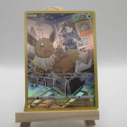 Pokemon Eevee Ultra Rare Full Art Holo TG11/TG30 Brilliant Stars Trainer Gallery - Image 1