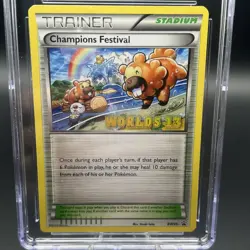 2013 Pokemon World Championships #BW95 Champions Festival CGC 9 - Image 2