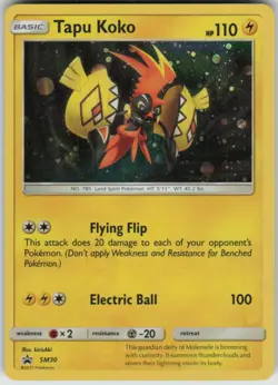 Pokemon Tapu Koko - Promo SM Promos SM30 NM - Image 1
