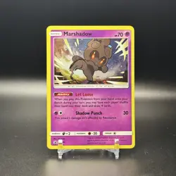 POKEMON SUN & MOON PROMOS #SM85 MARSHADOW HOLO BLACK STAR PROMO - NM - Image 1