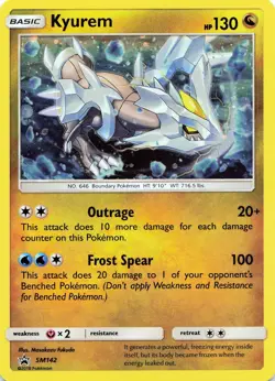 POKEMON Kyurem - #SM142 Holo SM Promos NM - Image 1