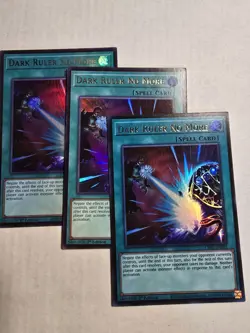 3x Dark Ruler No More 1st Edition Ultra Rare CH02-EN035 Yu-Gi-Oh! - Image 1
