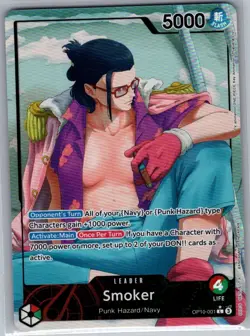 Smoker (Alt Art) OP10-001 English Royal Blood - One Piece Card - NM - Image 1