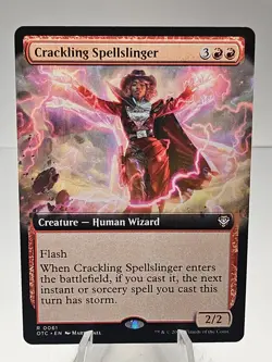 Magic the Gathering Crackling Spellslinger Extended Art Outlaws Thunder Junction - Image 1