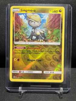 Jangmo-o 98/145 Reverse Holo Pokemon 2017 SM Guardians Rising - LP - Image 1