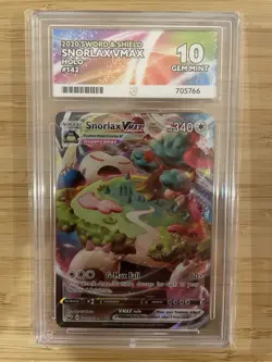 Snorlax VMAX 142/202 2020 SW&SH Holo Ultra Rare VMAX ACE 10 Pokemon TCG - Image 1
