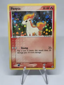 Pokemon TCG Ponyta EX FireRed & LeafGreen 76/112 Reverse Holo WOTC Vintage - Image 1