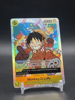 One Piece Monkey D Luffy OP07-109 SR 500 Years In The Future English NM - Image 1
