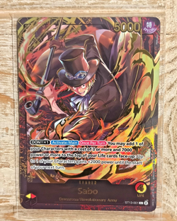 One Piece Sabo (001) #ST13-001 Foil Ultra Deck: The Three Brothers NM - Image 2