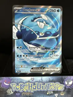 Pokemon Card Dondozo ex 211/182 Destined Rivals Full Art Ultra Rare NM - Image 1