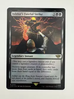 Isildur’s Fateful Strike Foil MTG Magic the Gathering Card NM Near Mint LTR - Image 1