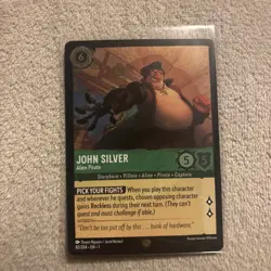 Disney Lorcana TCG the First Chapter John Silver Alien Pirate Foil Card 82/204 - Image 1