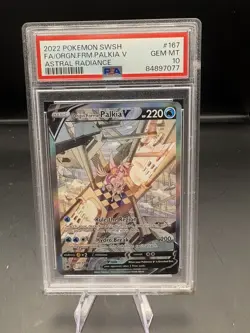 Pokemon Origin Forme Palkia V 167/189 Full Art Astral Radiance Gem Mint PSA 10 - Image 1