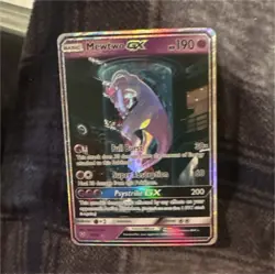 Pokemon Mewtwo GX Full Art Shining Legends 78/73 Holo Shiny Rare Card - Image 2
