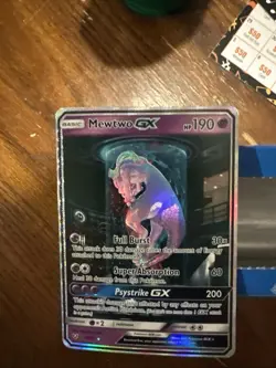 Pokemon Mewtwo GX Full Art Shining Legends 78/73 Holo Shiny Rare Card - Image 4
