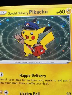 Special Delivery Pikachu SWSH074 SWSH: Sword & Shield Promo Cards Holo NM EC3 - Image 2