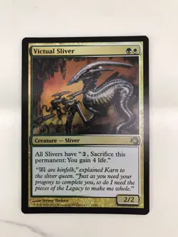 Victual Sliver Foil MTG Magic the Gathering Card NM Near Mint Premium Deck - Image 1