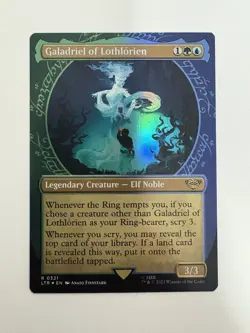 Galadriel of Lothlorien Foil Showcase MTG Magic the Gathering Card NM Mint LTR - Image 1