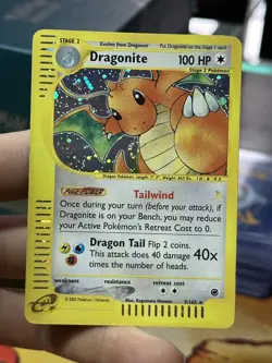 Dragonite 9/165 Expedition 2002 Rare Holo e-Series Pokemon Card TCG - Image 3