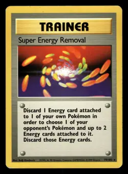 Super Energy Removal 79/102 Rare Base Set Pokemon Card - 4 - Image 1