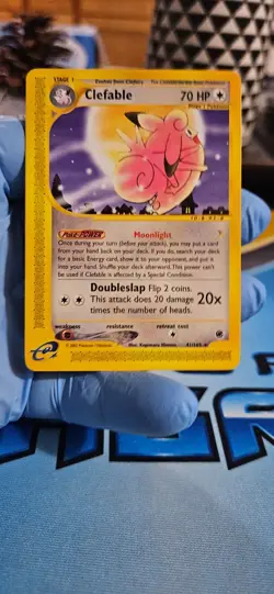 Pokemon TCG - Clefable - 41/165 Expedition Regular Rare - Image 1