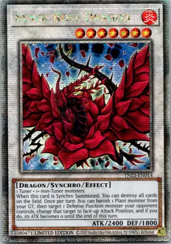 Yugioh Black Rose Dragon TN23-EN014 Limited Ed Quarter Century Secret Rare NM - Image 1