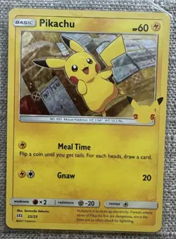 Pikachu - 25/25 - Confetti Holo - McDonald's Promos 2021 - Pokemon Card - NM - Image 1