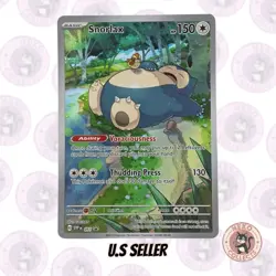Pokemon TCG Snorlax Promo Holo Card 151 Scarlet and Violet 051 NM - Image 1