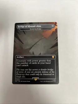 Bridge Of Khazad Dum Ensnaring Bridge Borderless Nonfoil Card #0350 MTG LP - Image 1