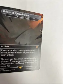 Bridge Of Khazad Dum Ensnaring Bridge Borderless Nonfoil Card #0350 MTG LP - Image 2