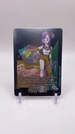 Dragon Ball Super Card Game Fusion World SB02 Energy Marker E-73 Bulma/Kid Goku - Image 1