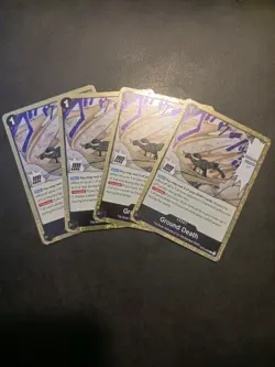 X4 One Piece Card Game TCG Ground Death OP14-096 R M/NM Condition - Image 1