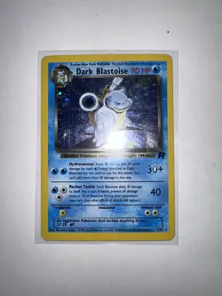 Pokemon TCG Dark Blastoise Holo Rare Card 3/82 LP Condition Swirl - Image 3