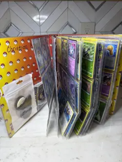 Pokemon Trading cards Binder Lot with other pokemon items - Image 1
