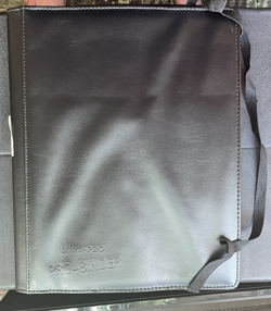 BLACK FAUX LEATHER Ultra Pro MTG Magic 9-Pocket Portfolio Binder Used - Image 1