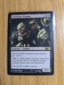 MTG Magic Core Set 2010 M10 Cemetery Reaper 87/249 Rare Zombie Foil LP+/NM - Image 1