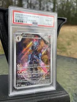 2024 POKEMON SSP EN-SURGING SPARKS ILLUSTRATION RARE #197 CERULEDGE PSA 10 - Image 1
